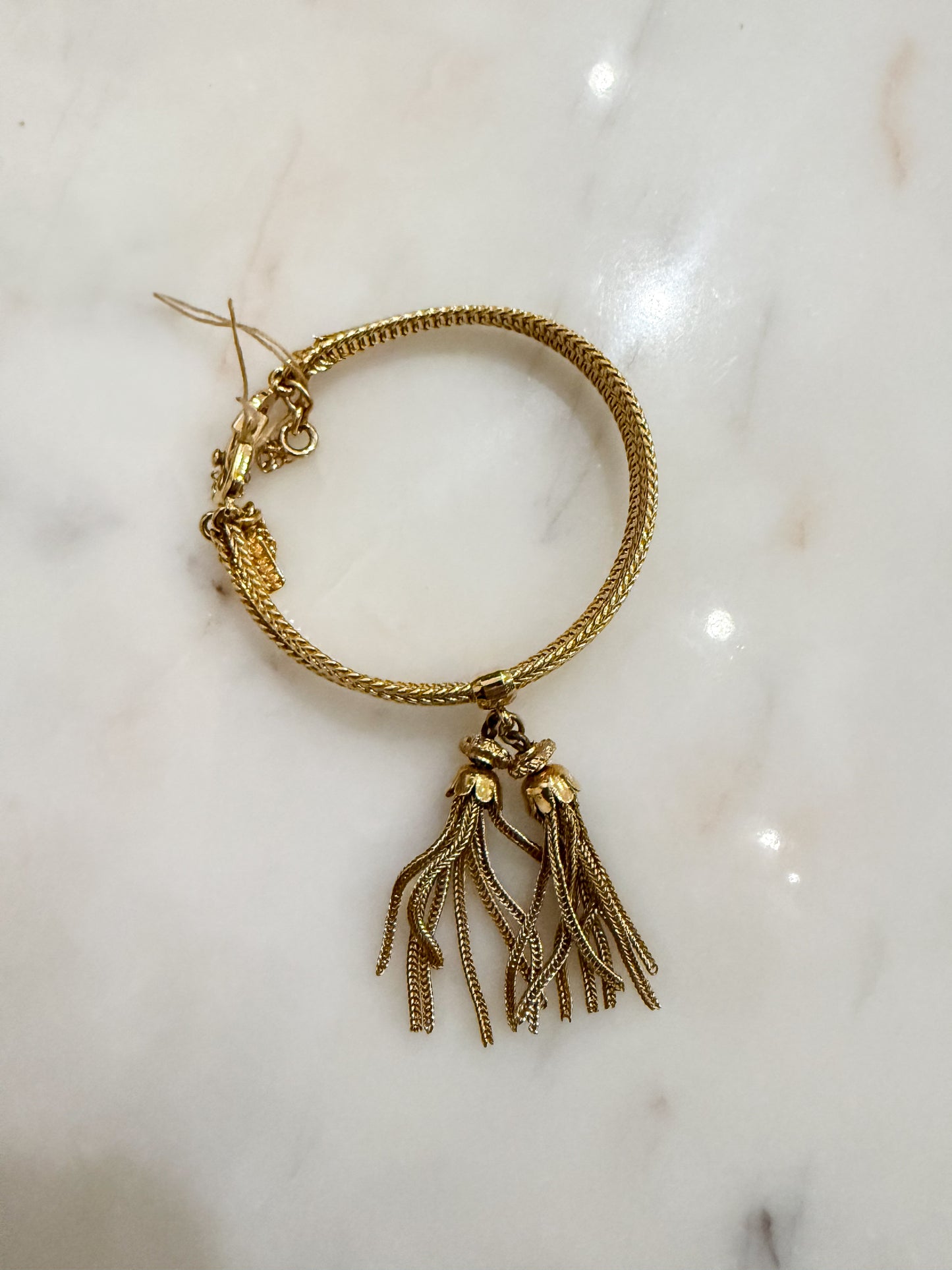 VBO Paris Drop | Rare Vintage Tassel Gold Chain Bracelet