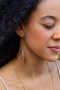 Handmade Murano Lilac Glass Earrings