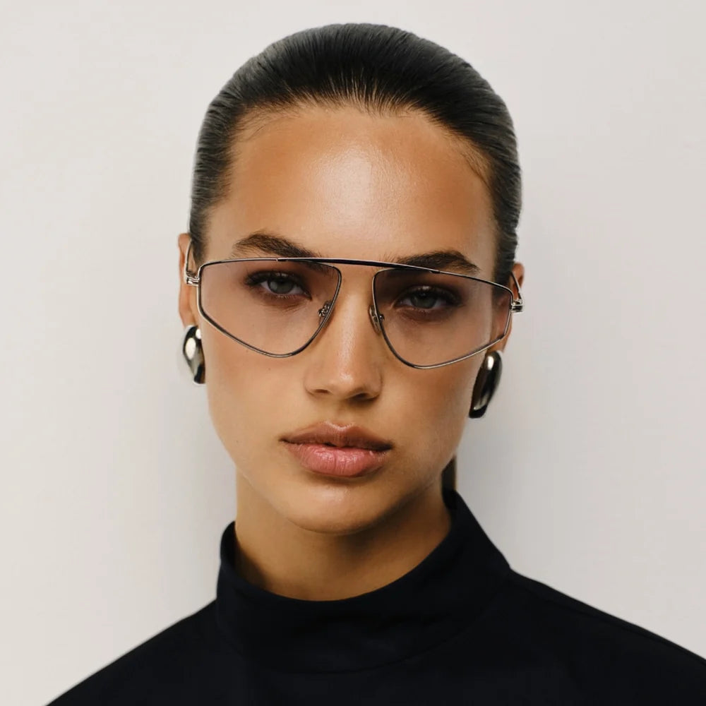 Riley Silver with Purple Lens