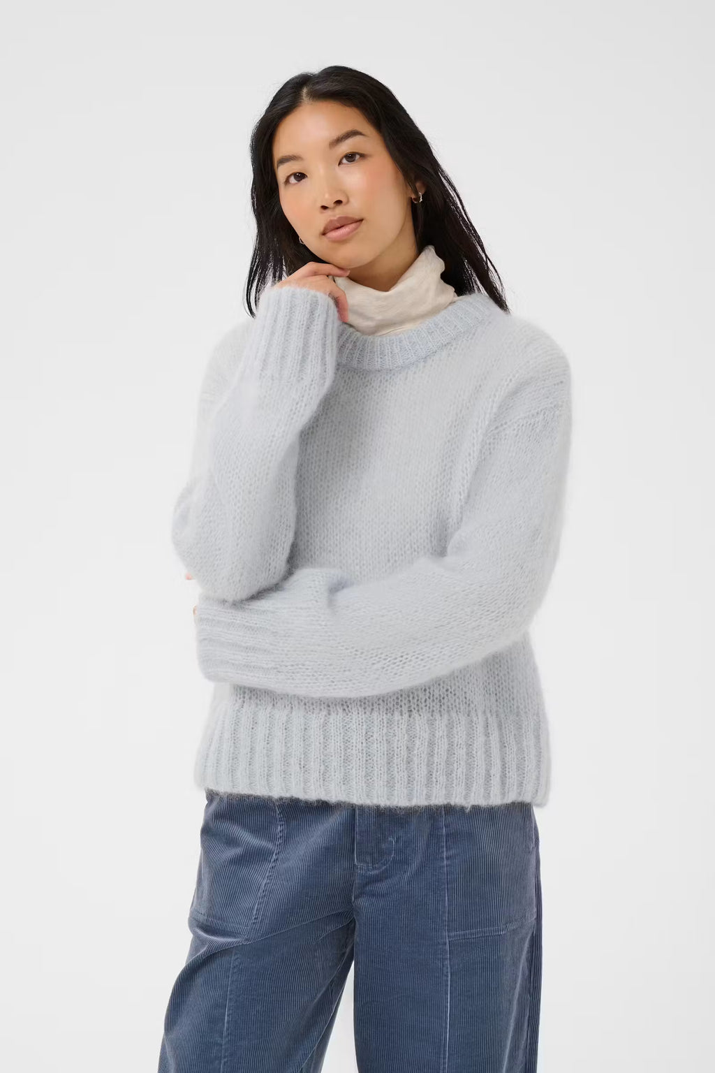 Sille Pullover Blue Gray