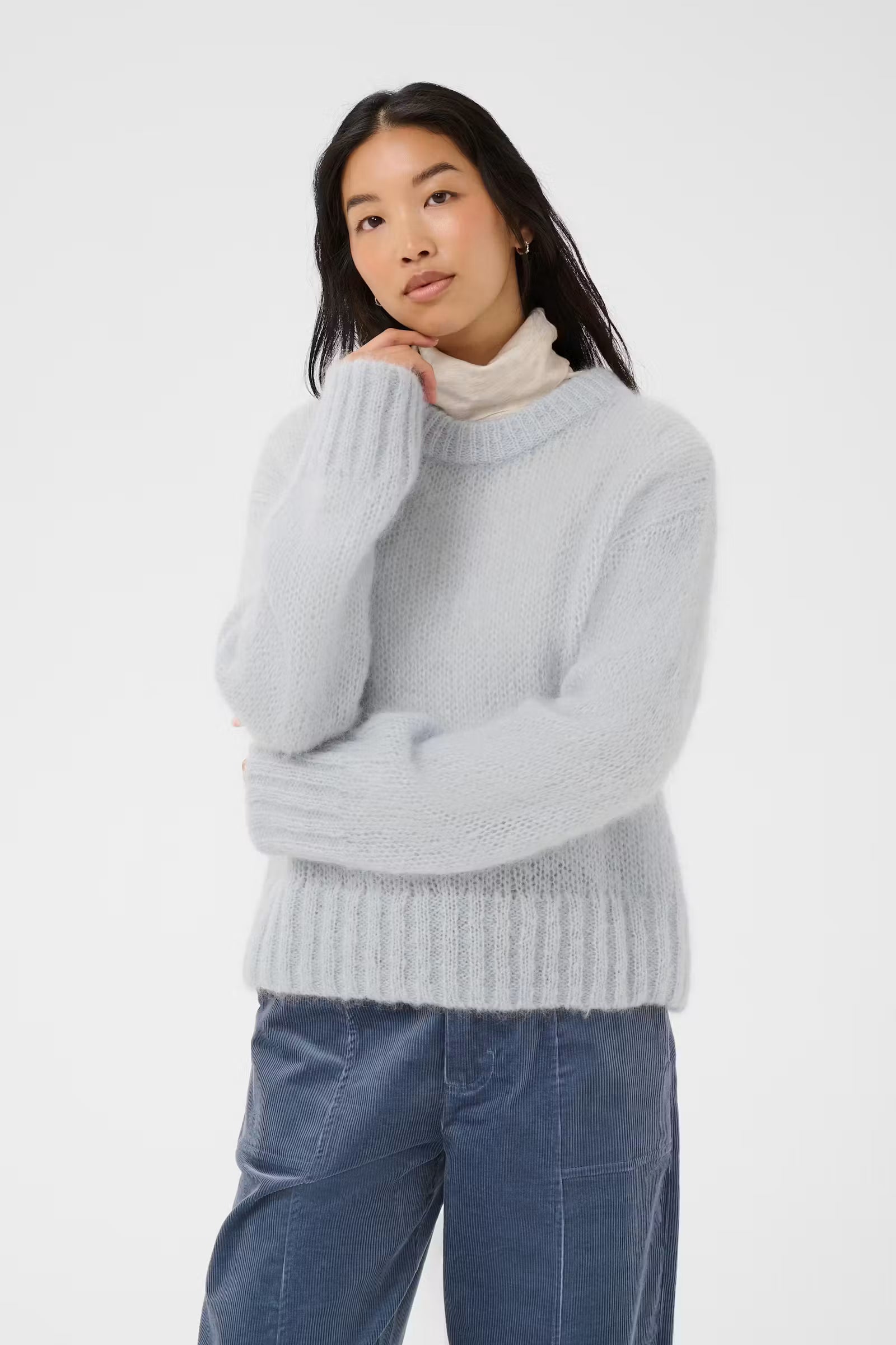 Sille Pullover Blue Gray