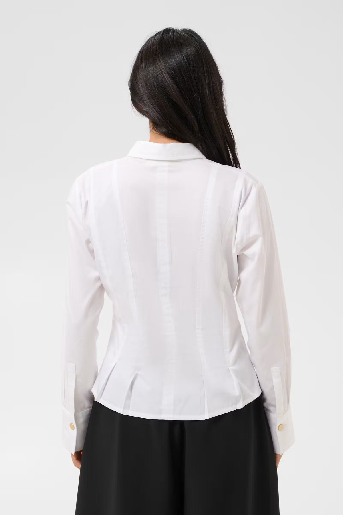 Destinee Fitted Pintuck Shirt
