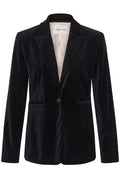 Dahlia Stretch Black Velvet Jacket