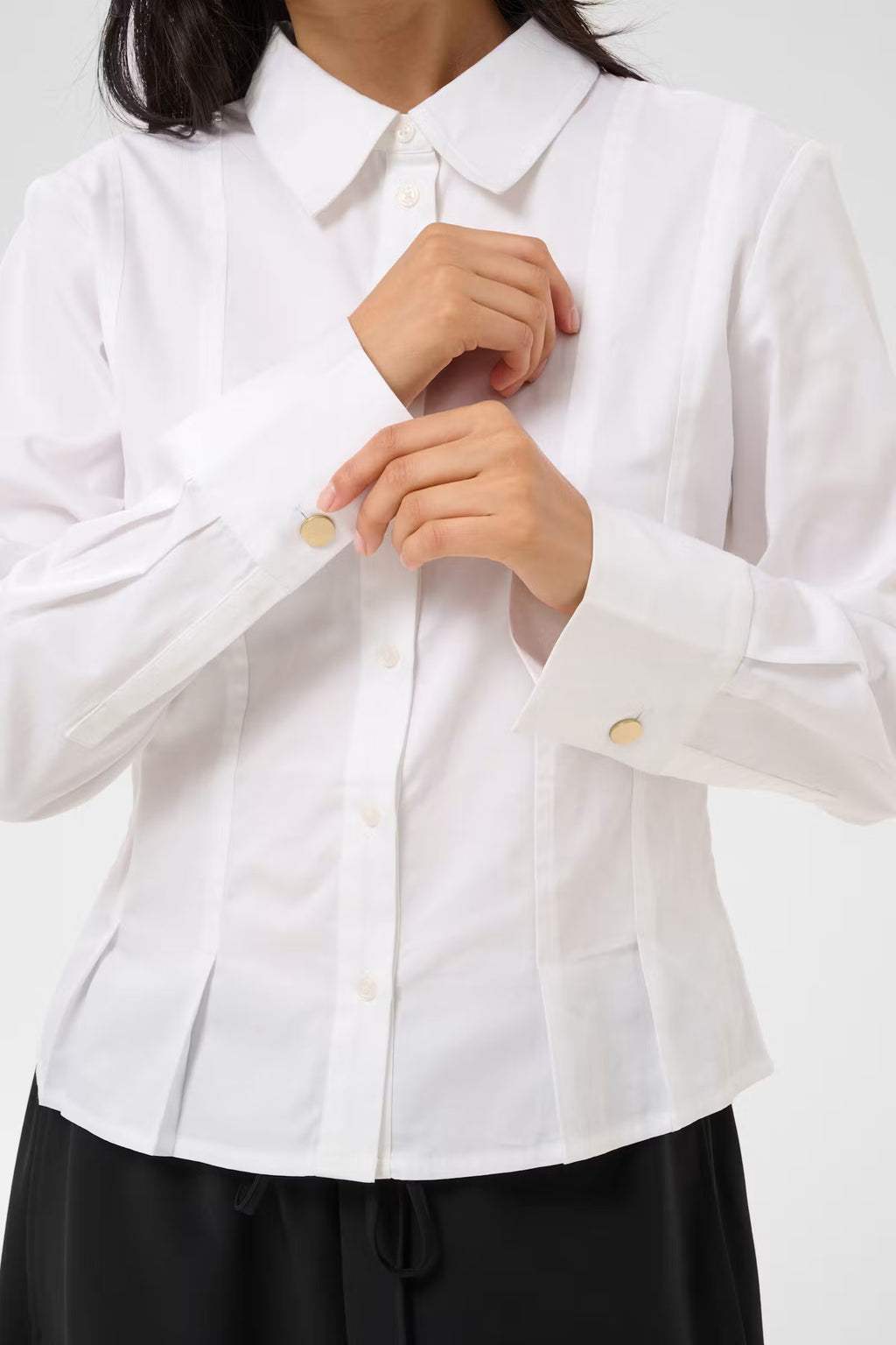 Destinee Fitted Pintuck Shirt