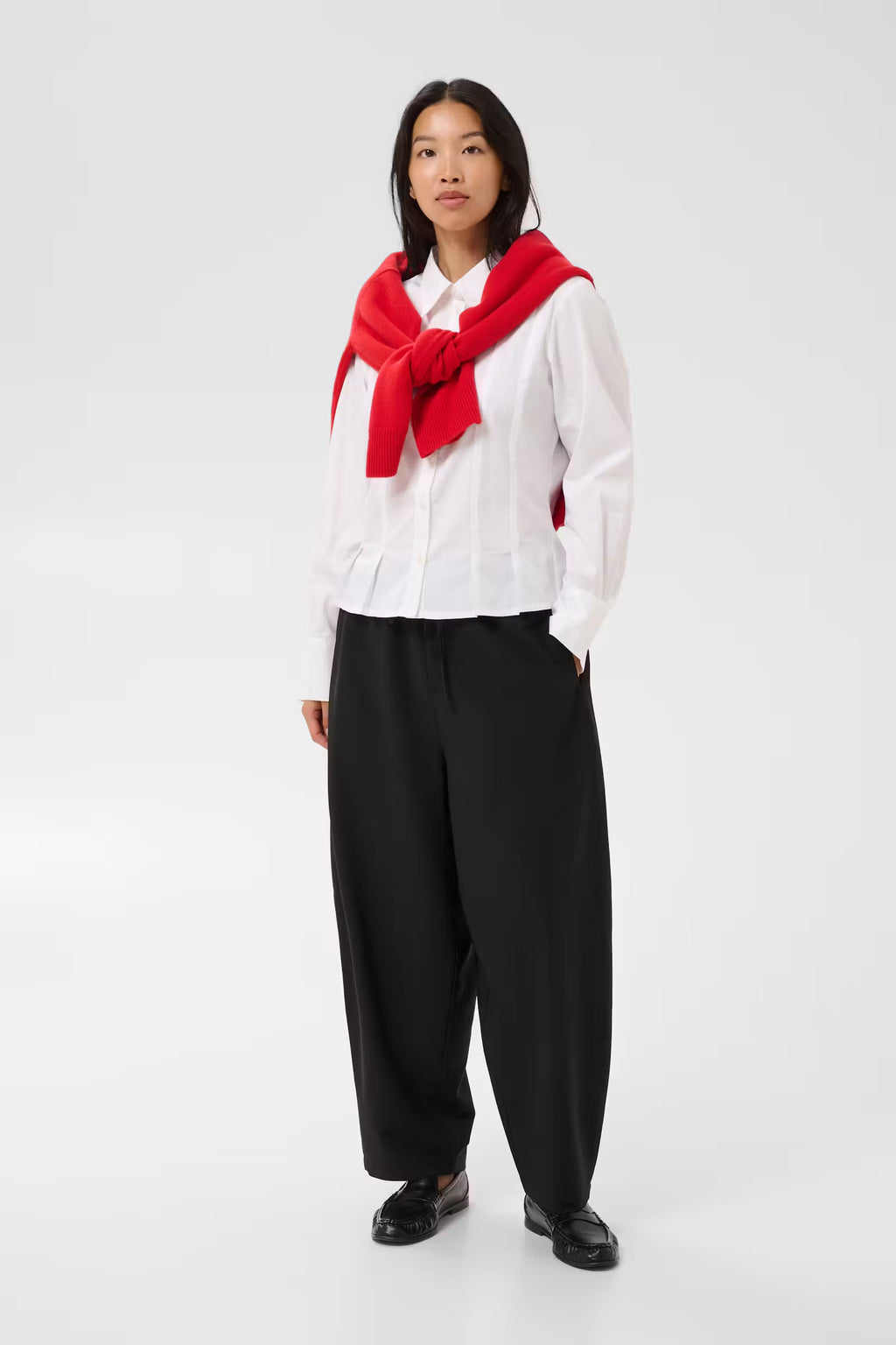 Destinee Fitted Pintuck Shirt
