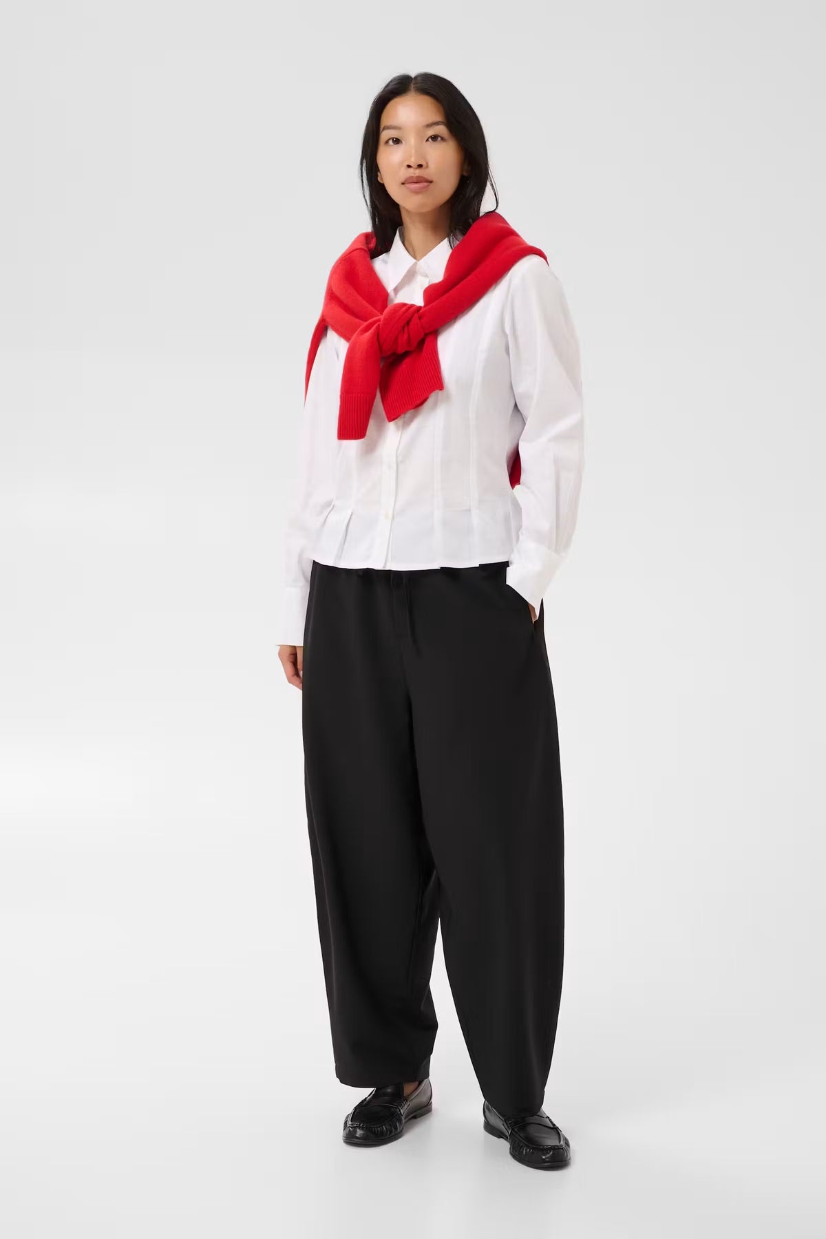 Destinee Fitted Pintuck Shirt