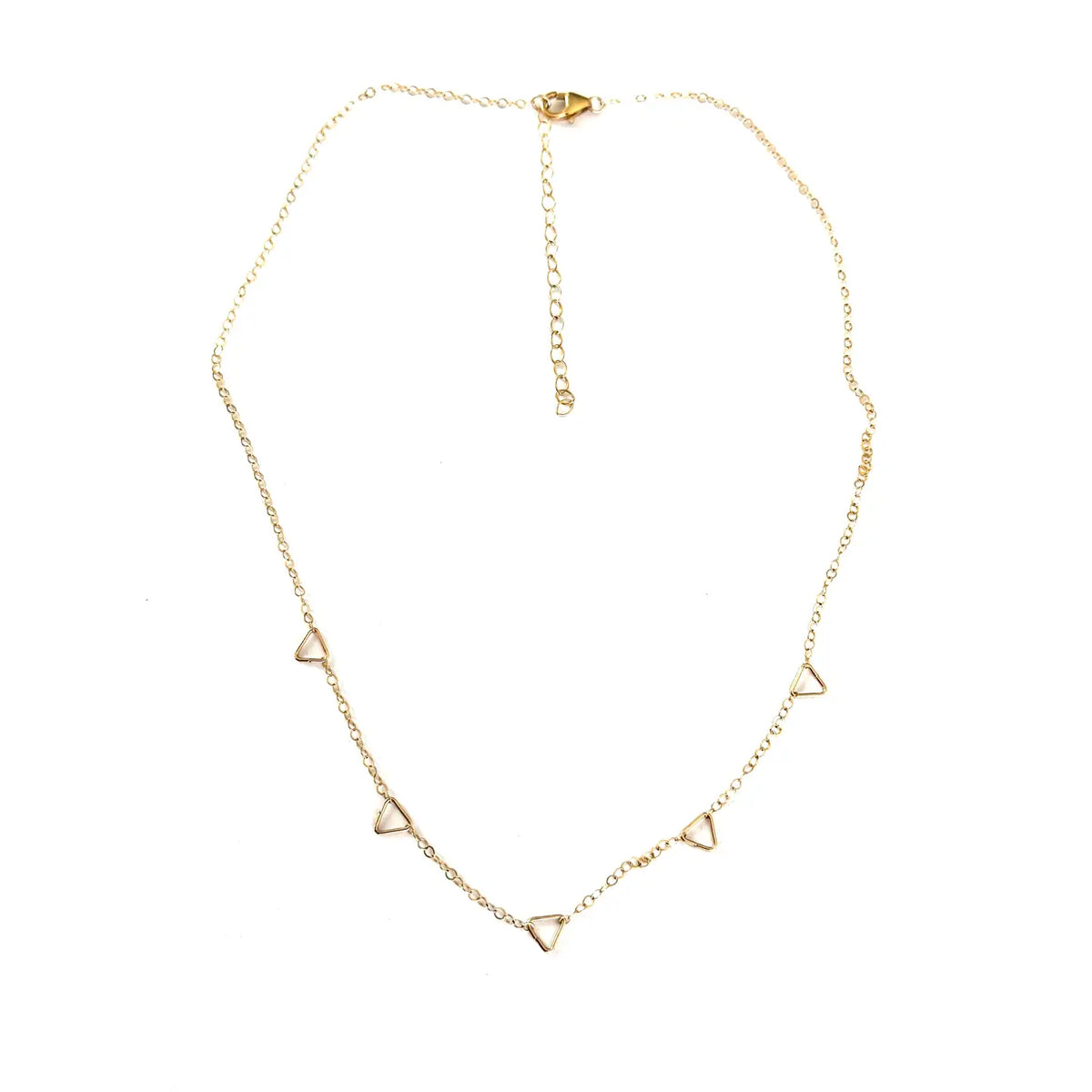 Triangle Links Dainty Necklace