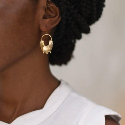 Bamasha 14KGld Plated Earrings