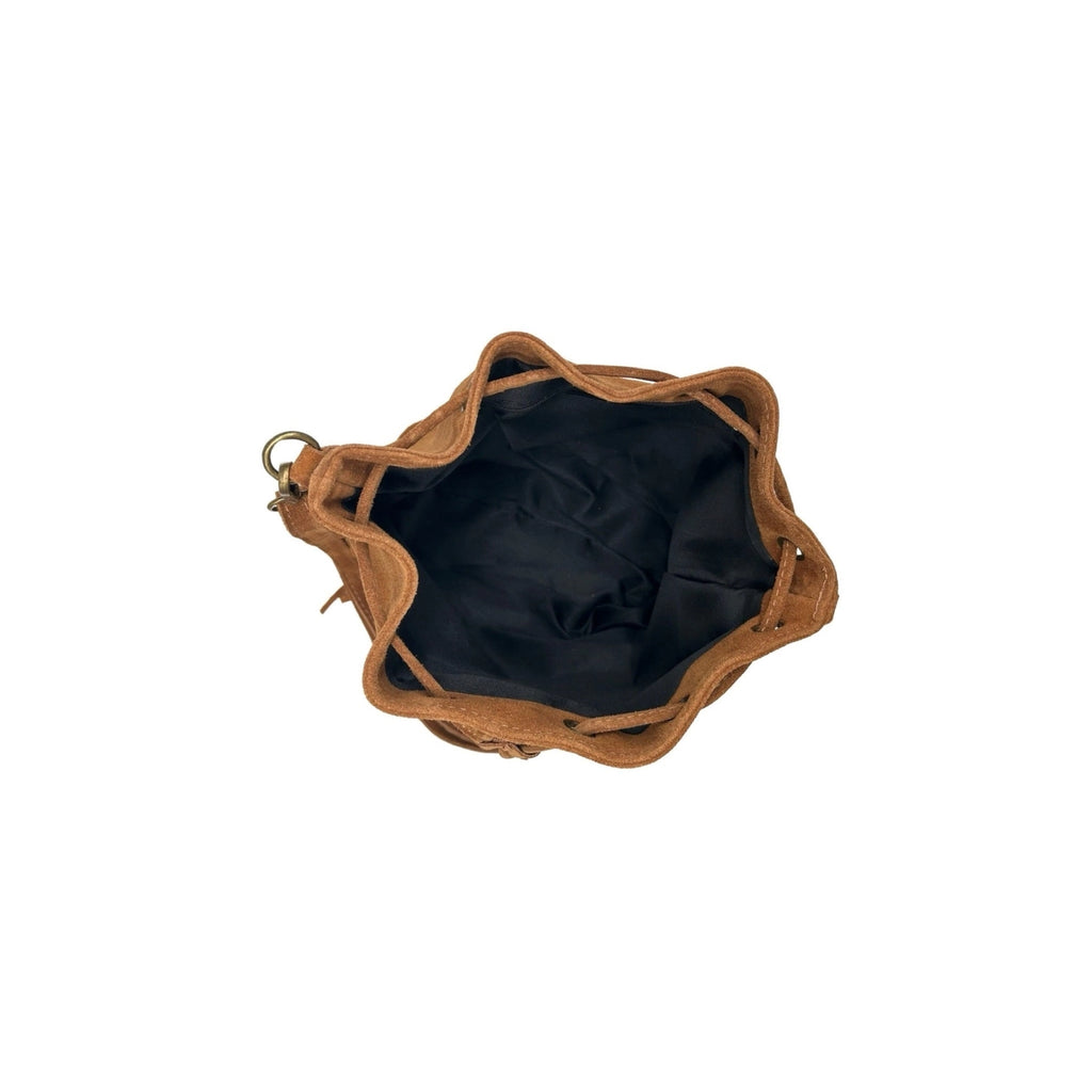 Aurelia Suede Bucket with Fringe