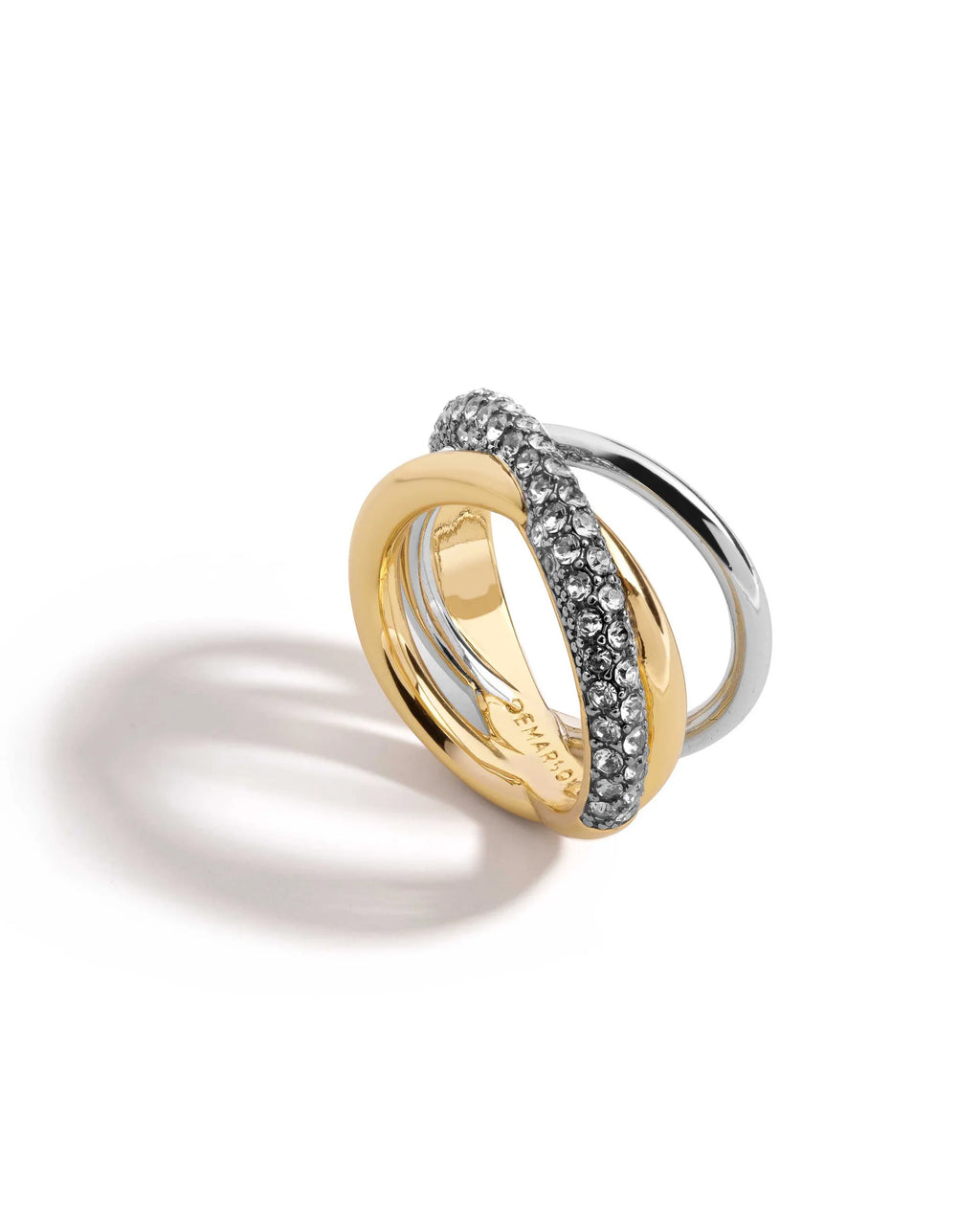 Aya Pinky Ring | Silver and Gold Mixed Metal Pinky Ring