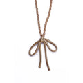 Brass Little Bow Necklace