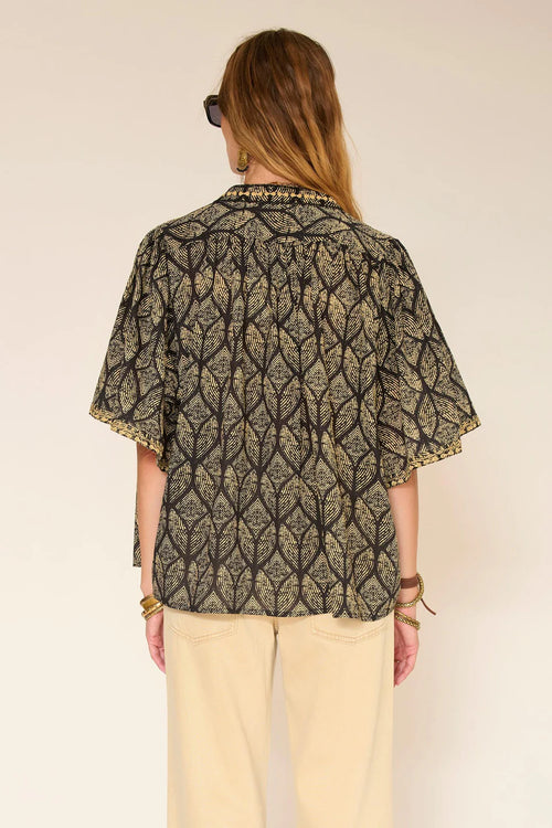 Cabilly Blouse in Black