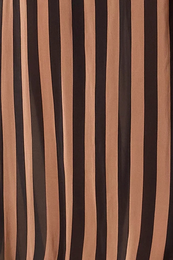 Heath Cami Black and Tan Stripe
