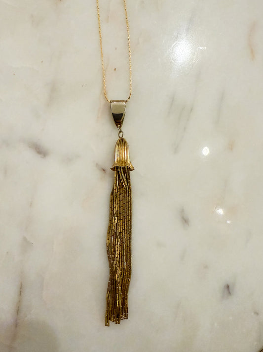 VBO Paris Drop | Vintage Tassel Pendent Necklace