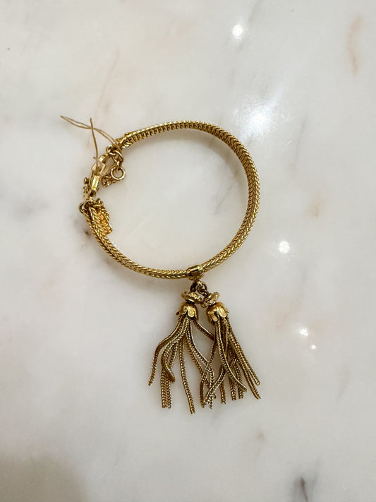 VBO Paris Drop | Rare Vintage Tassel Gold Chain Bracelet