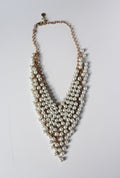 Vintage Pearl Bib Necklace