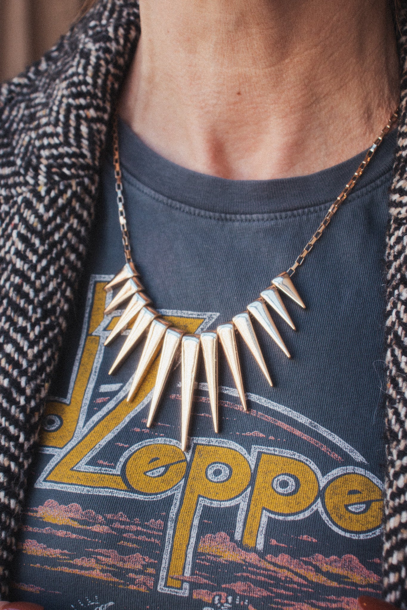 Vintage Spikes Necklace