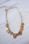 Dayanna Necklace | Gold Chunky Charm Necklace