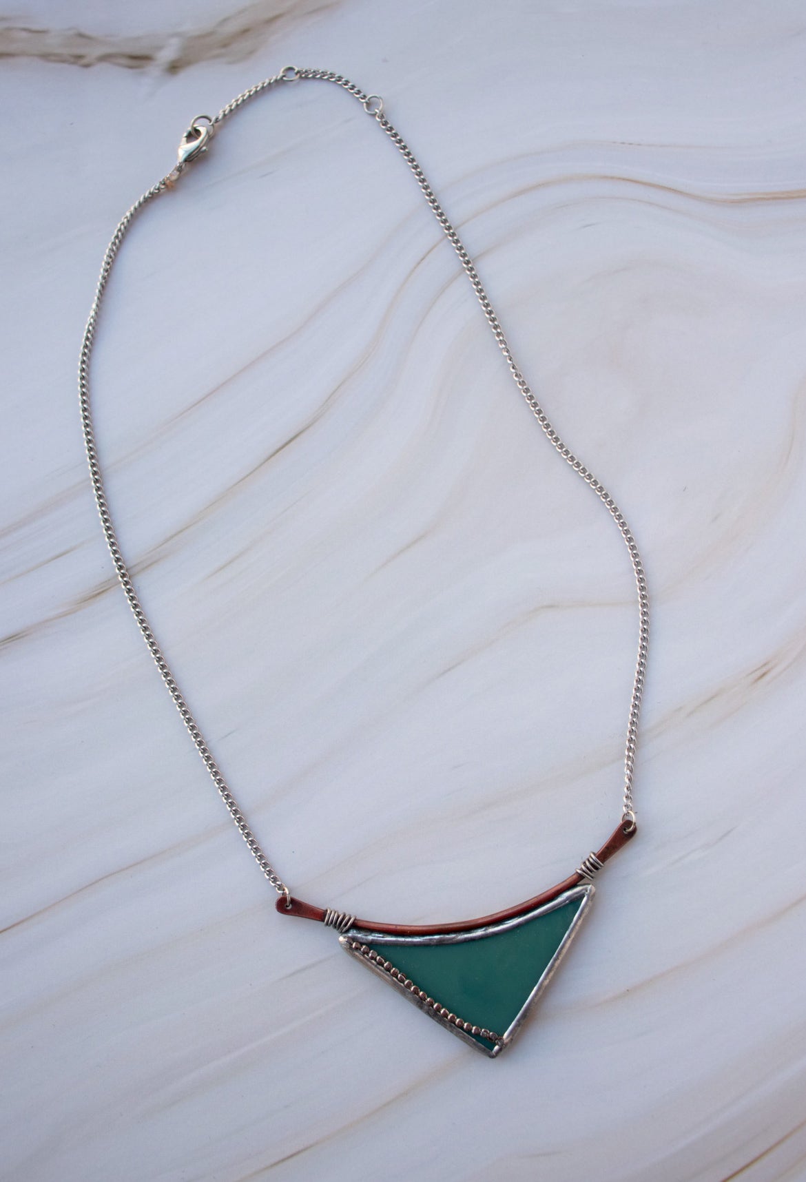 Amazonite and Silver Necklace