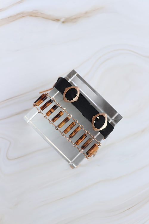 1960's Tiger-Eye Link Vintage Bracelet