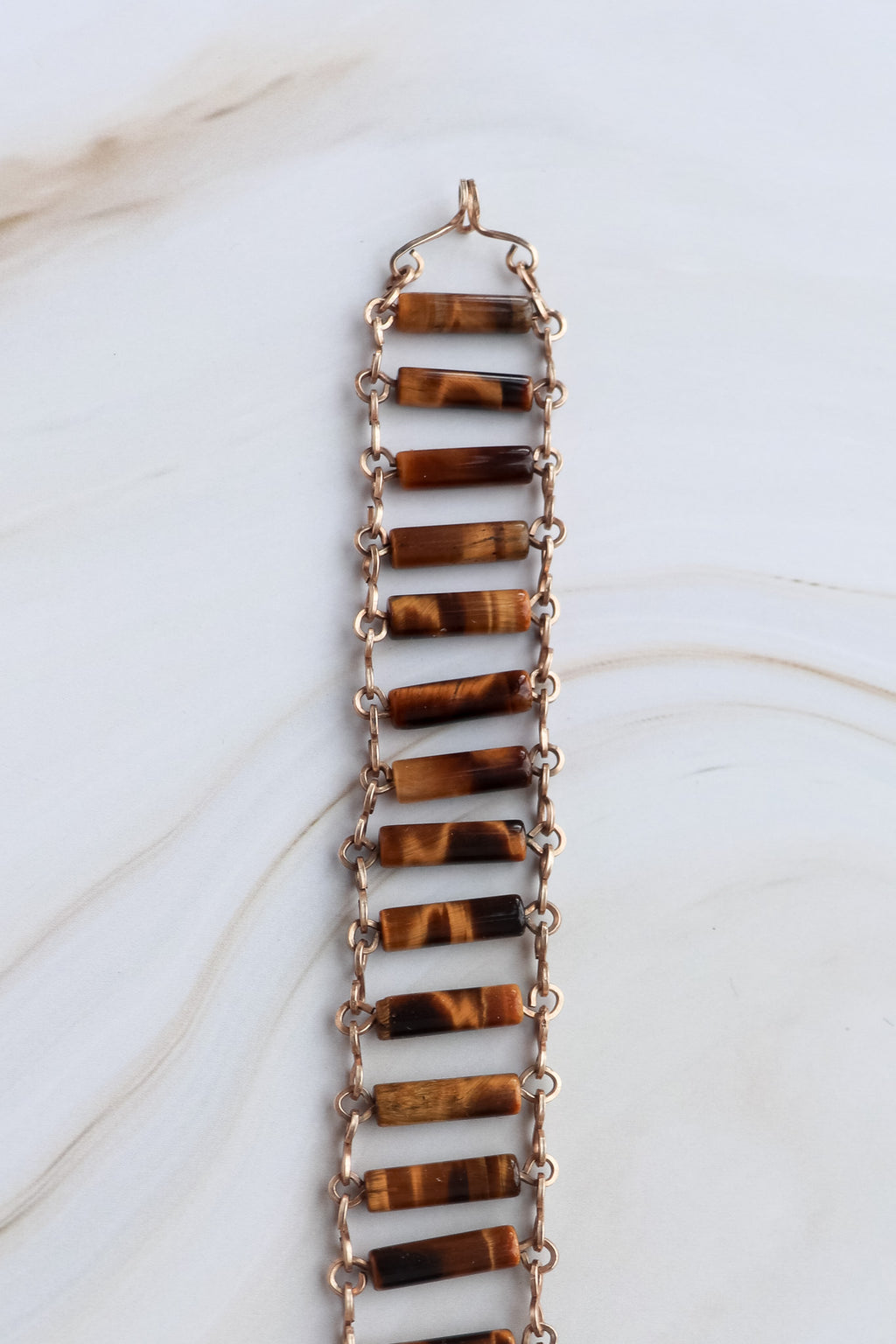 1960's Tiger-Eye Link Vintage Bracelet