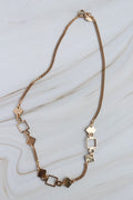 Dainty Geometric Signed Necklace