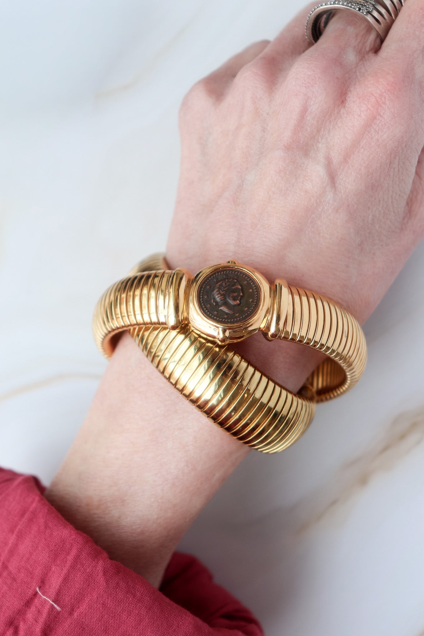 Vintage Coin Omega Bracelet