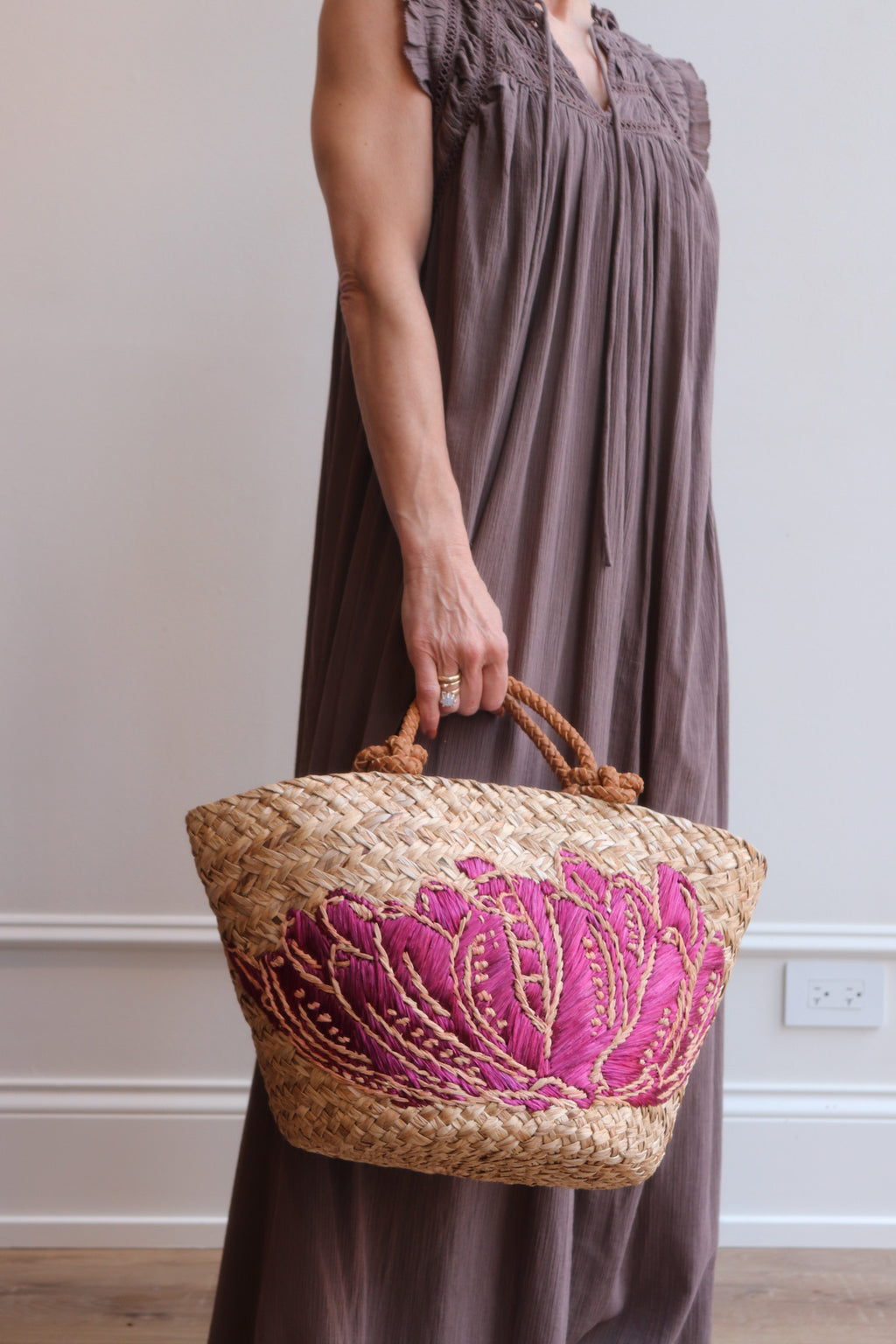 Saba Tote with Floral