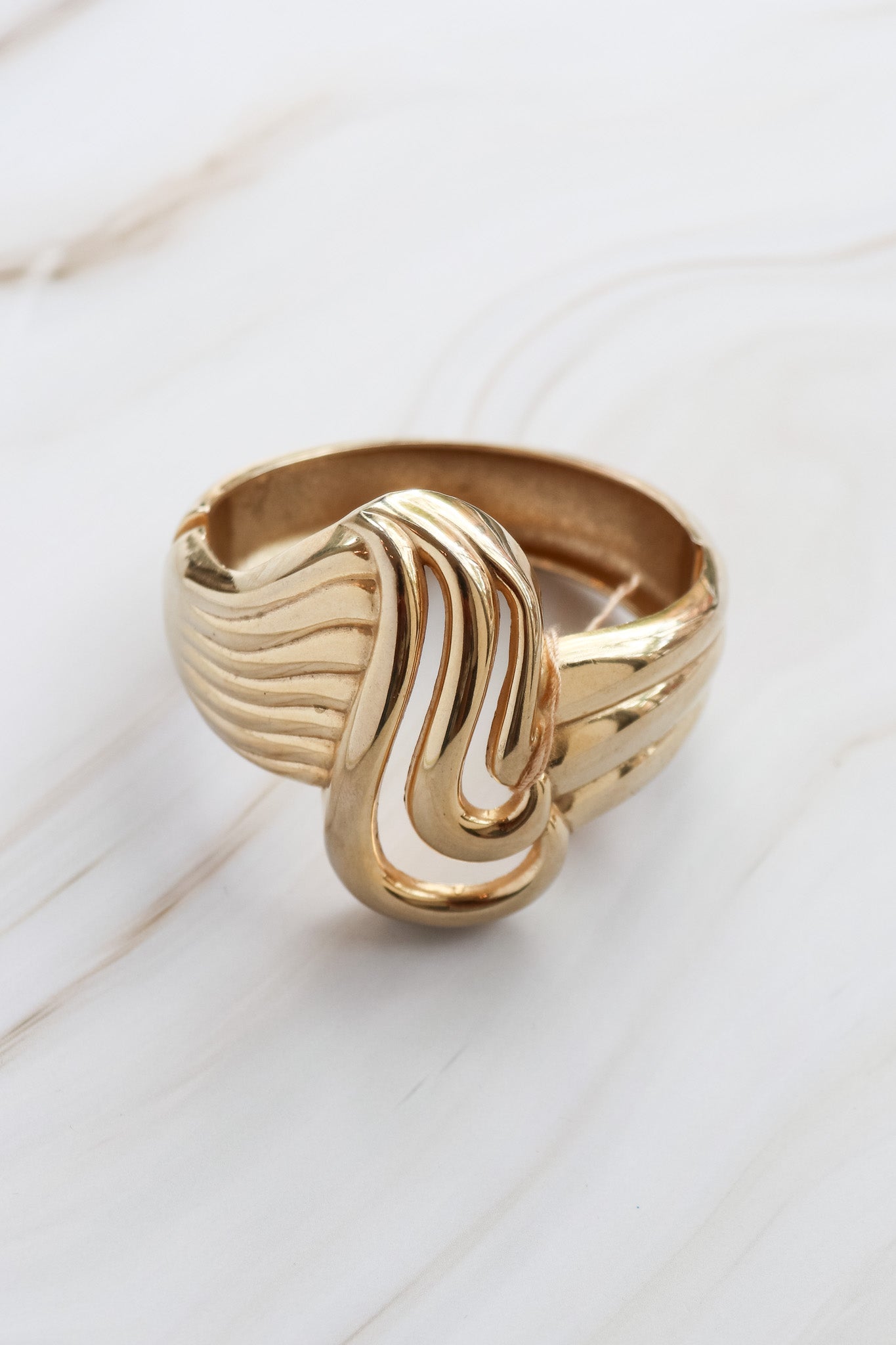 vintage gold chunky bracelet 