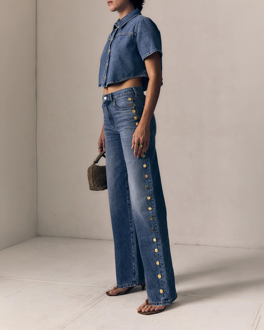 Studded Alexa Full Length Jean