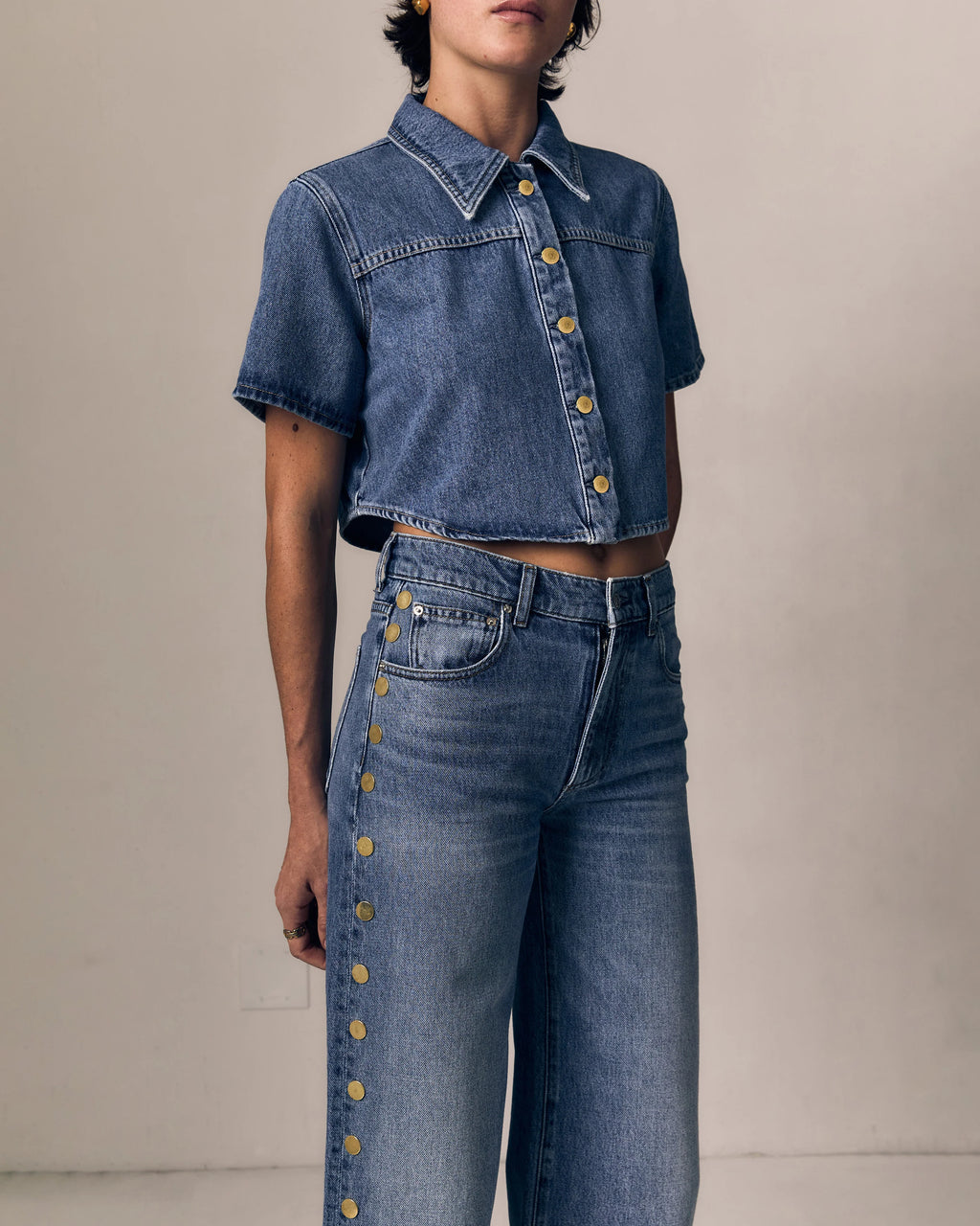 Studded Alexa Full Length Jean