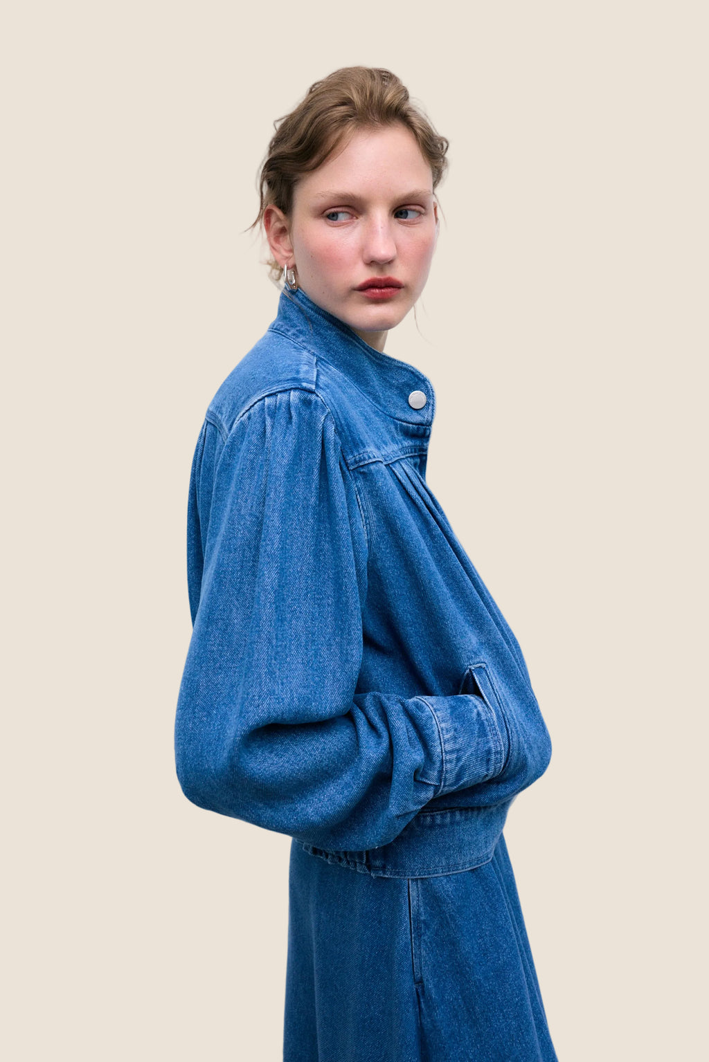 Denim Bomber Jacket