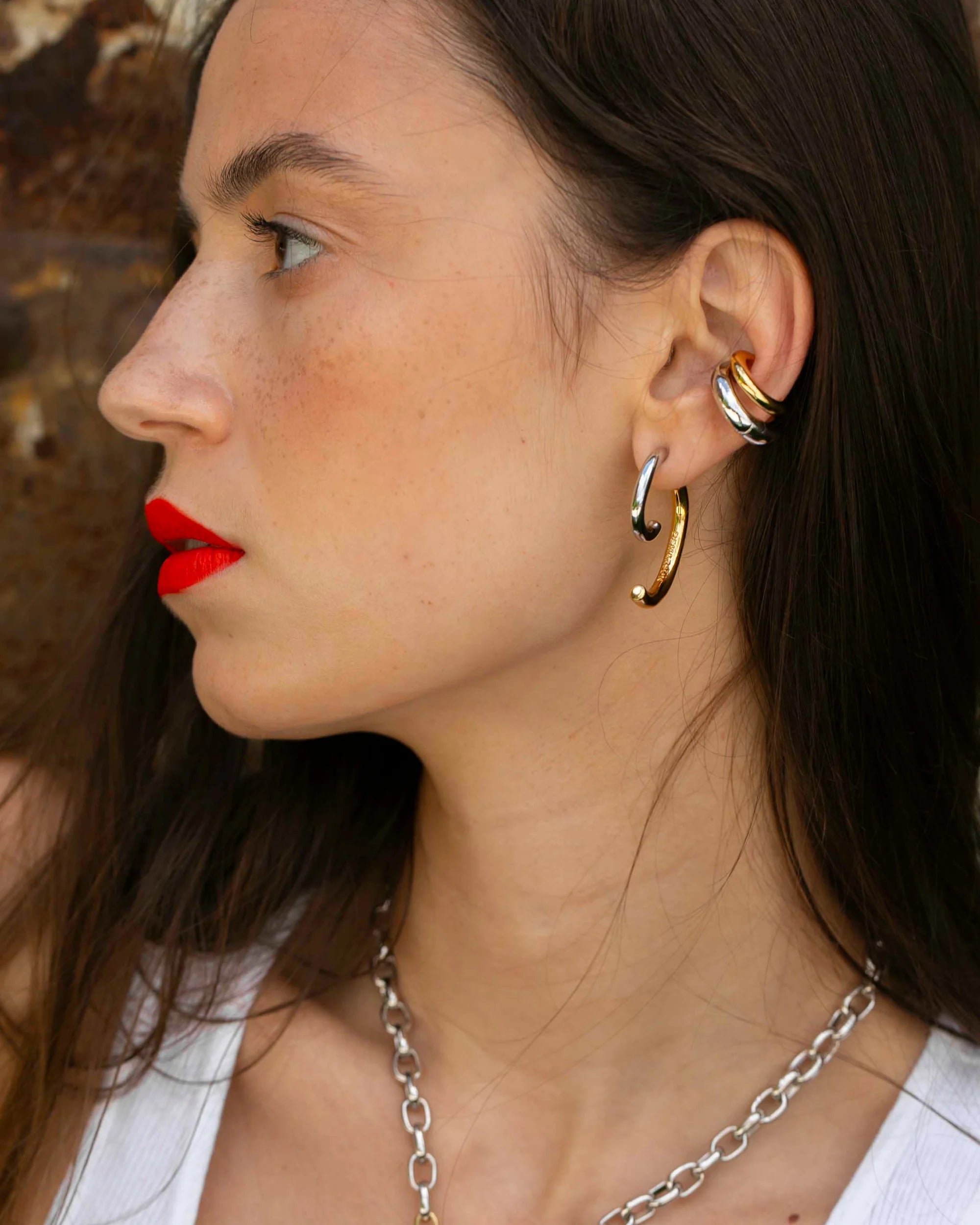 Vida Two-Tone Ear Cuff