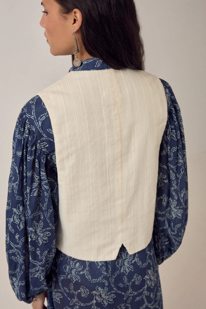Ivory Embroidered Vest