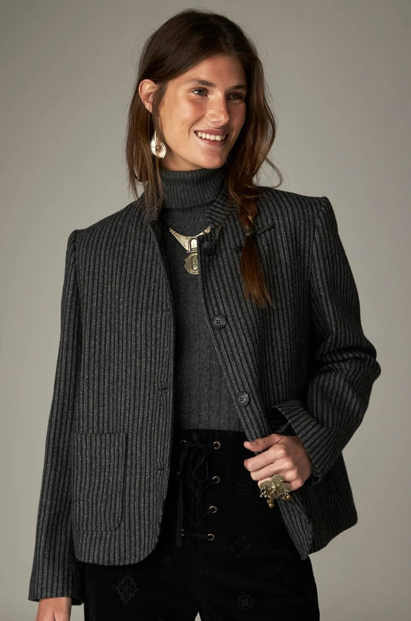 Striped Wool Jacket