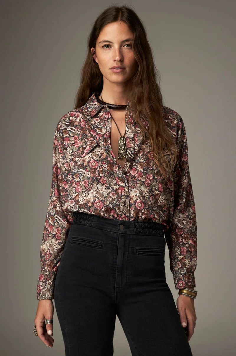 Bucolic Dante Shirt | Vintage Floral Button Down Top