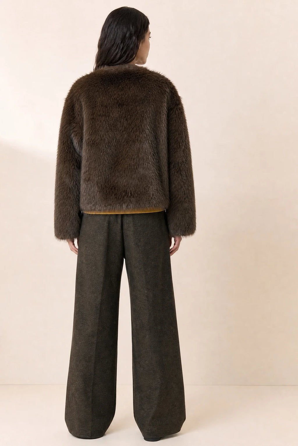 Vinih Brown Faux Fur