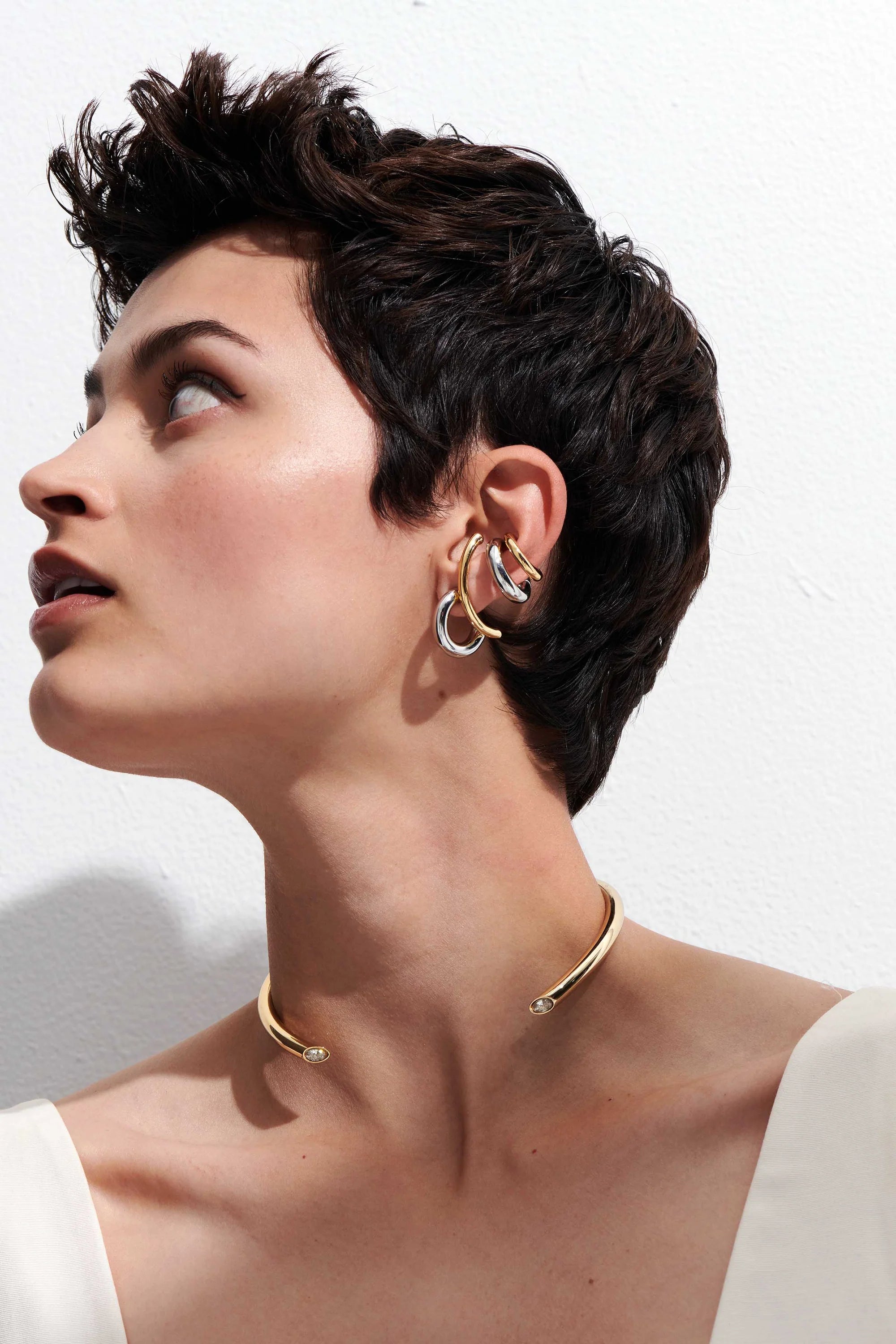 Marissa Adjustable Hoops Two-Tone