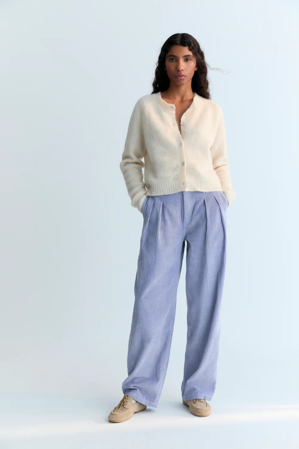 Nicol Lilac Cord Pant