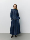 Dark Denim Tencel Skirt