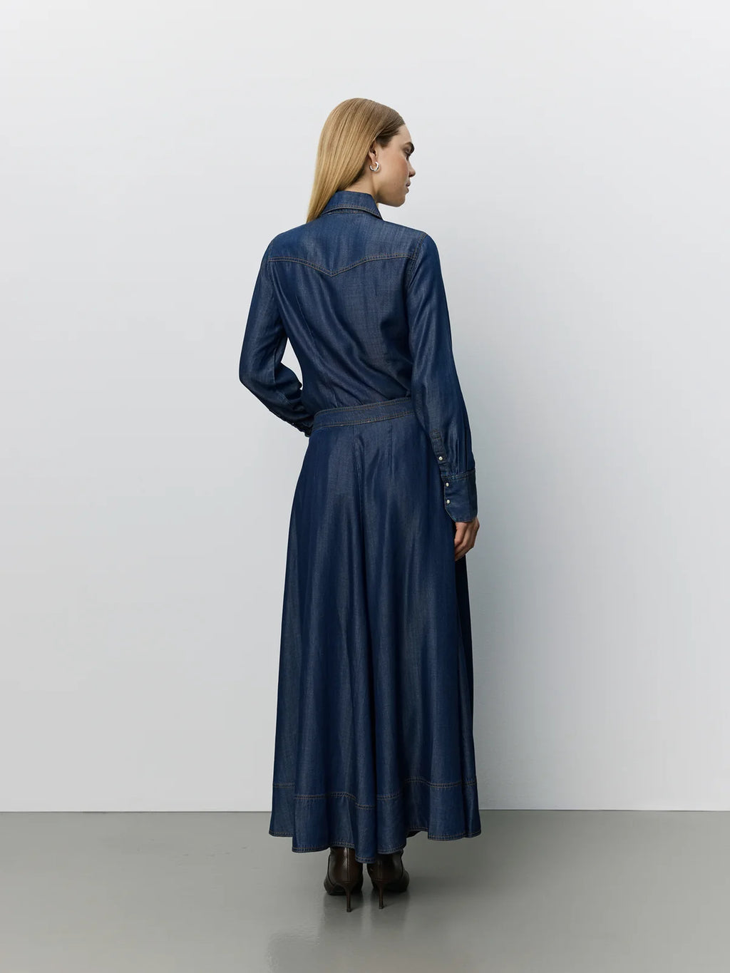 Dark Denim Tencel Skirt