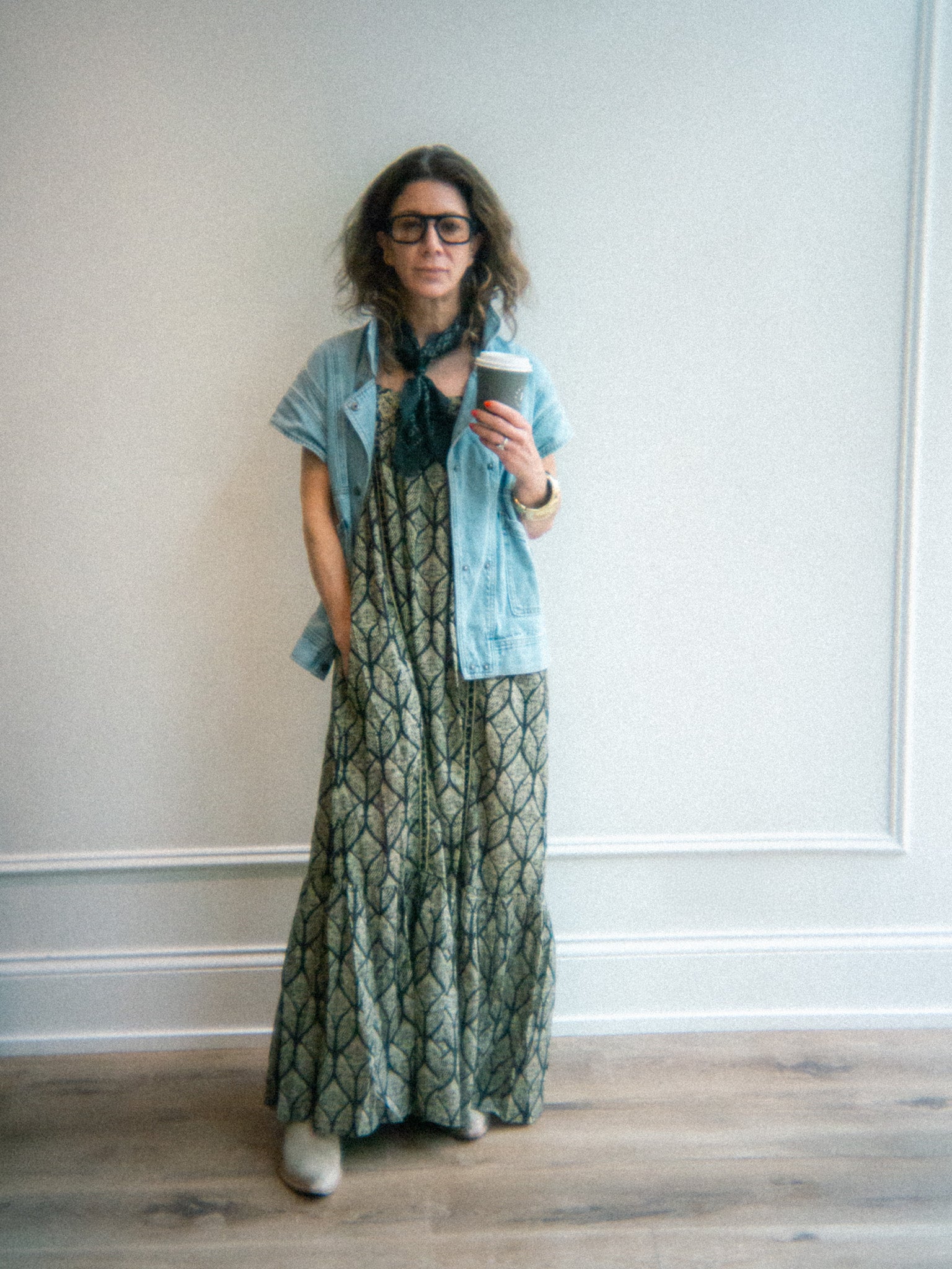 Ranetta Batik Flowy Maxi Summer Dress with Pockets 40