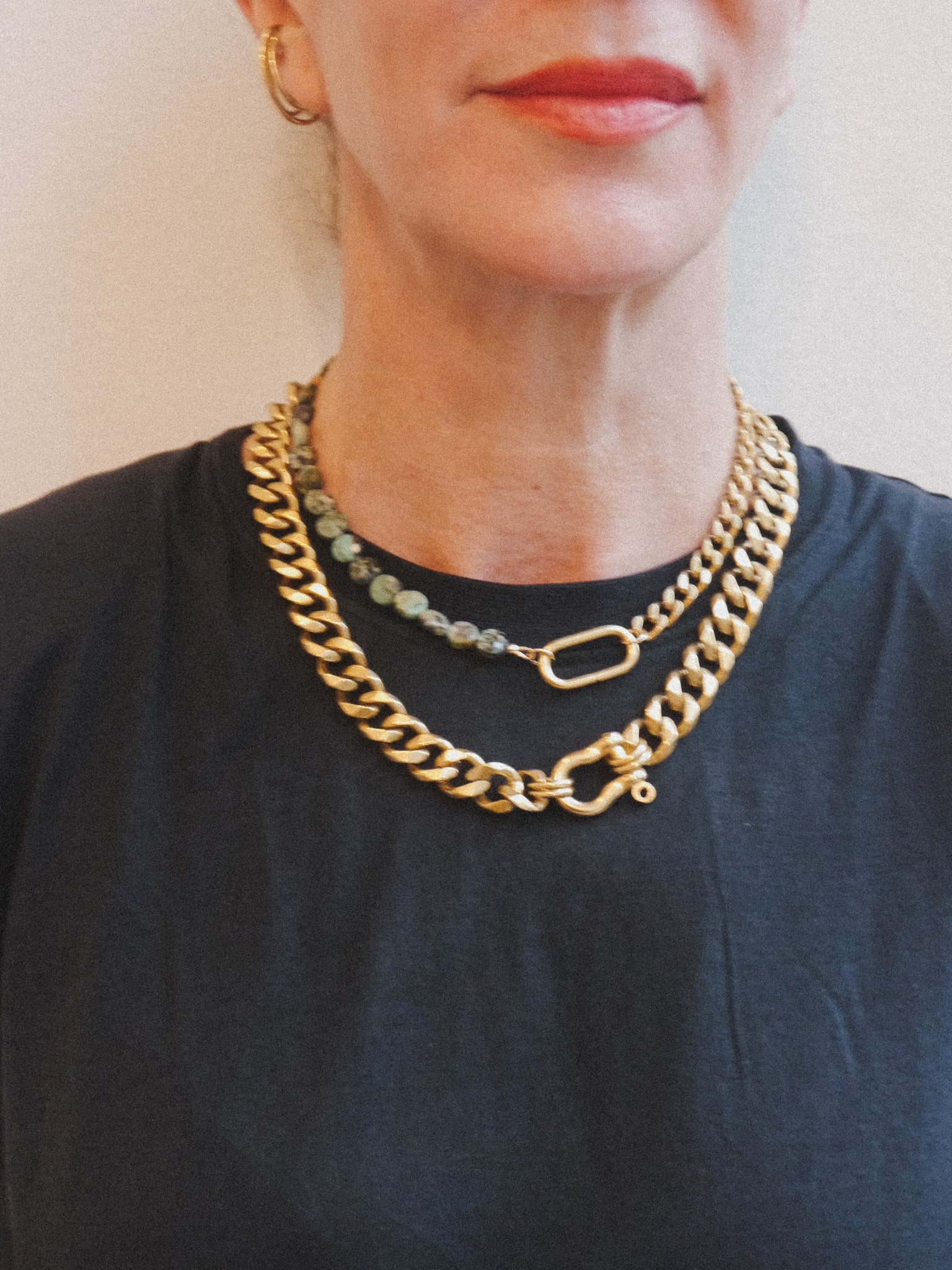 Brass Shackle Classic Necklace