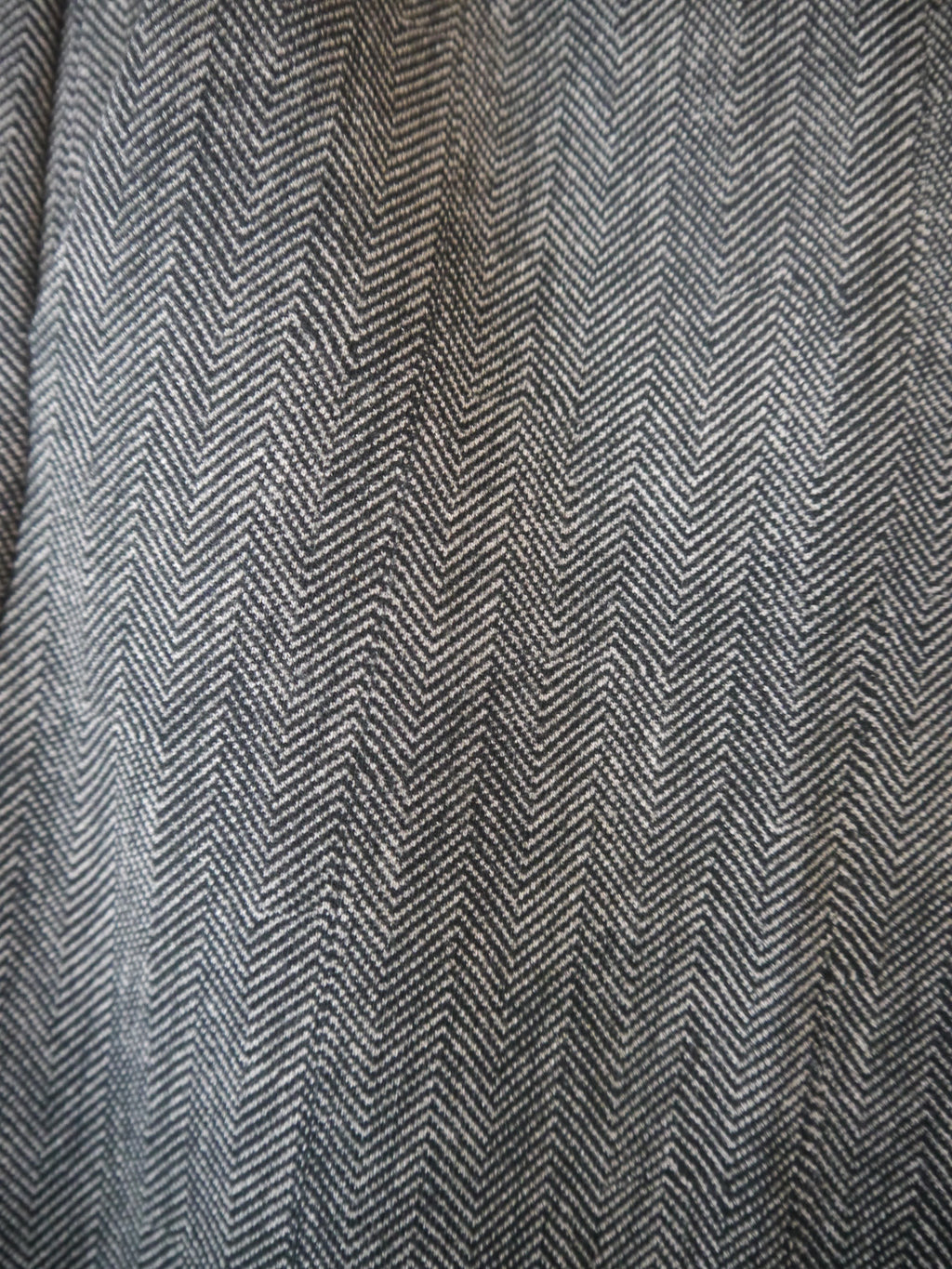 Grey Herringbone Stretch Pant