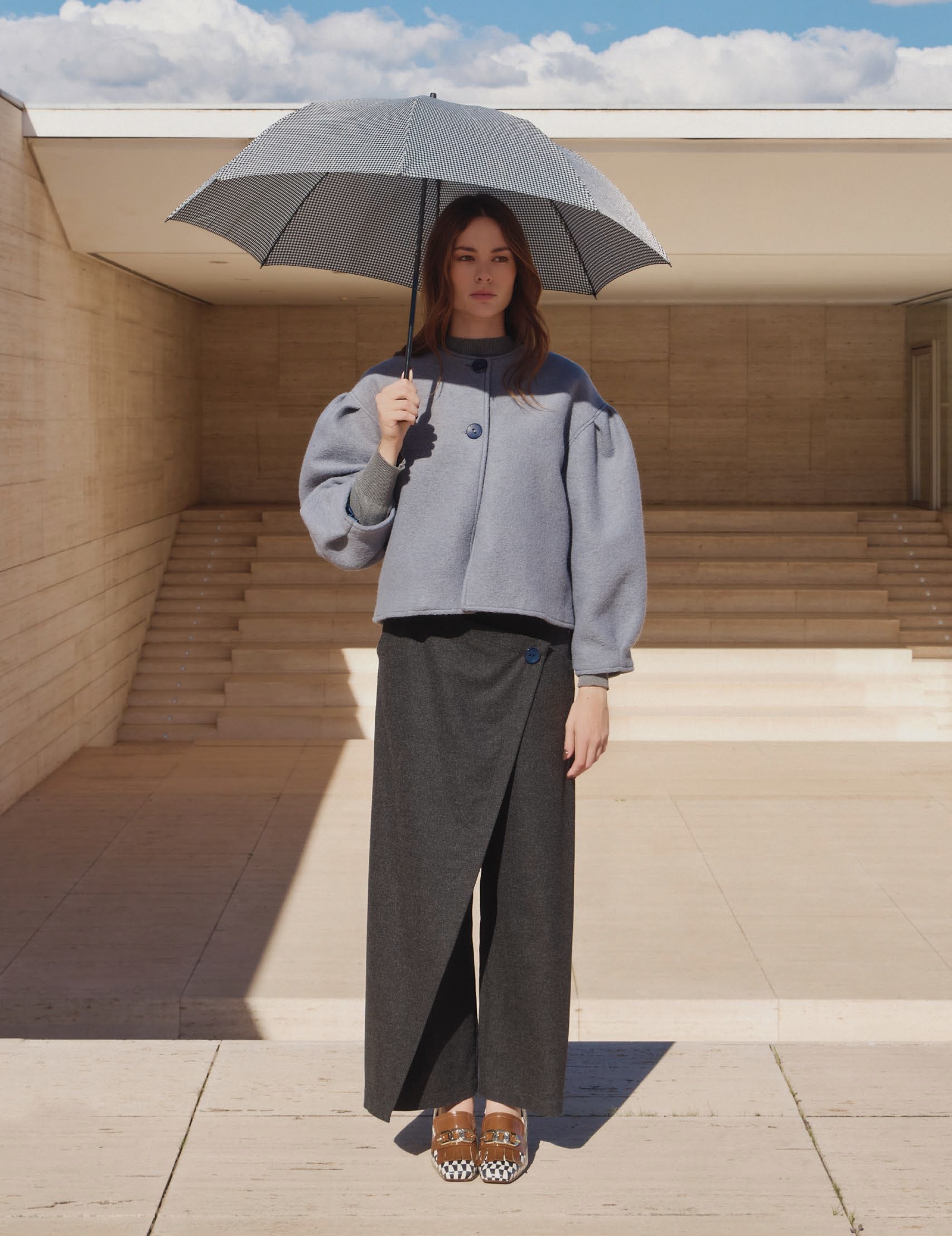 Cross Button Harem Pants