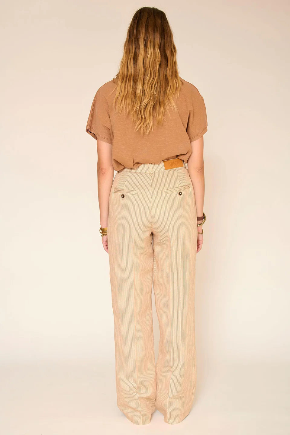 Striped Lyocell Blend Pant