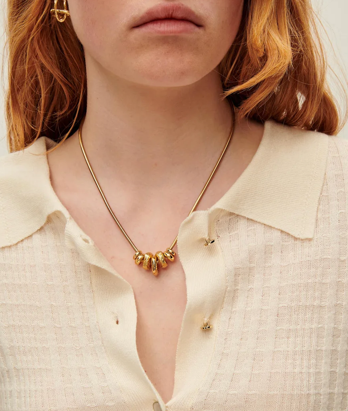 Jaya Gold Rings Necklace