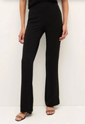 Mia Straight Kick Flare Black Pants