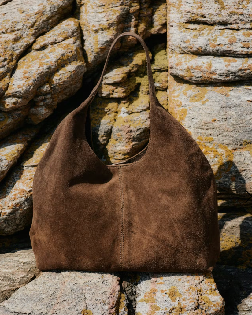 Mocha Leather Hobo
