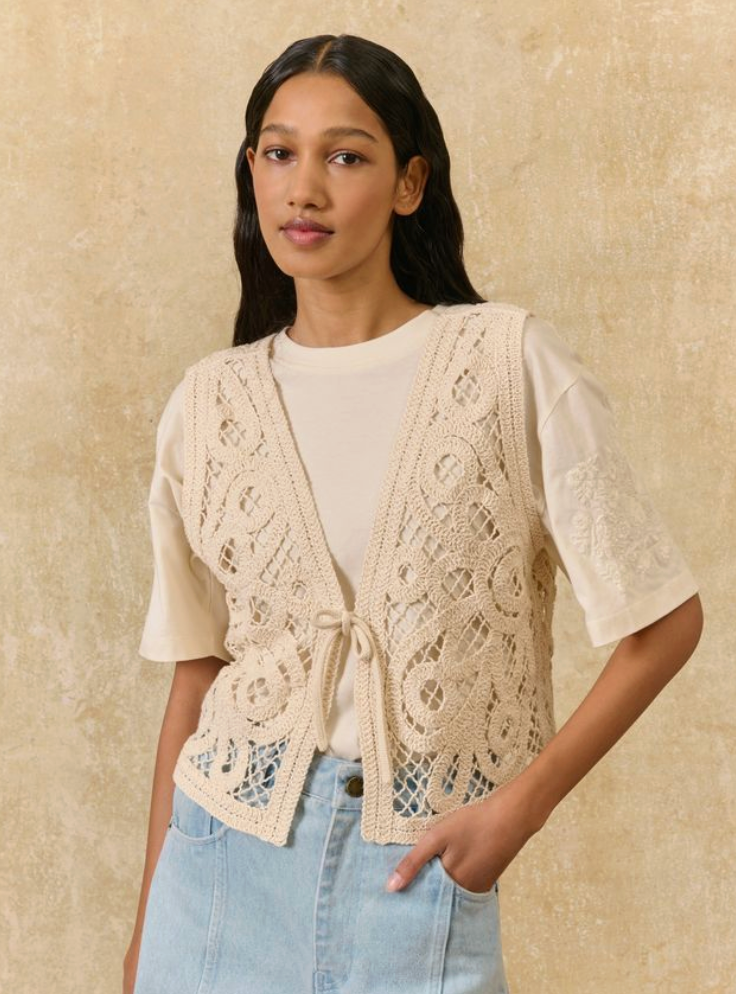 Gloria Knit Tank | Vesatile Macrame Vest or Tank